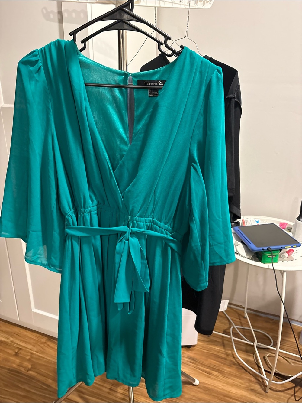 Forever 21 Teal Wrap Dress with Belt